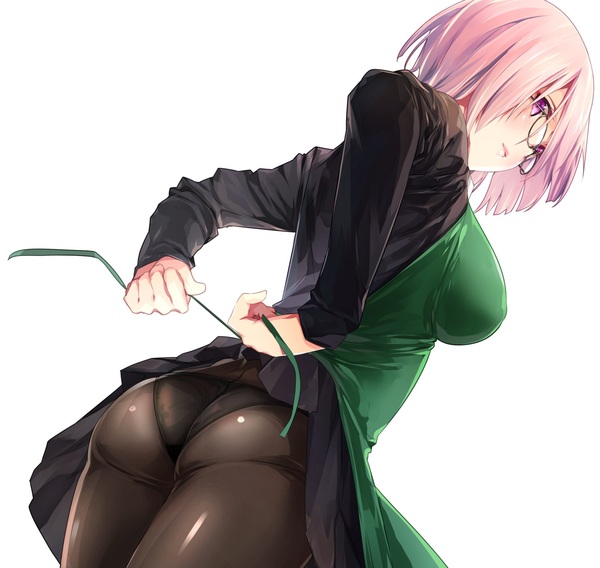 Anime Art - Anime art, Anime, Fate grand order, Shielder, Megane, Tights, Booty, Mashu Kyrielight