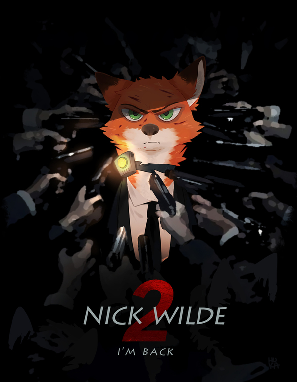 New movie - Nick Wilde 2! - Art, Zootopia, Nick wilde, Pistols, Collar, Zistopia