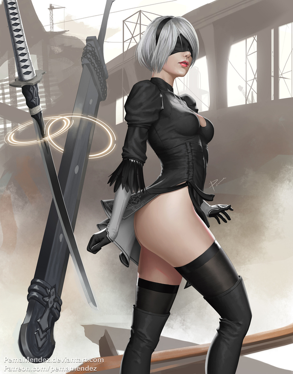 Nier - Арт, Yorha unit No 2 type B, NIER Automata