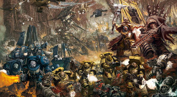    Warhammer 40000     (   White Dwarf   2017 ) Warhammer 40k, , Wh Art, Imperial Fists, Ultramarines, Iron Warriors, Astra Militarum, Blood Angels, 
