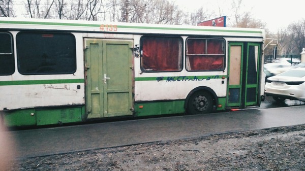 Возвращаюсь я такой вчера с работы, и тут вижу - Моё, Москва, Автобус, Тюнинг