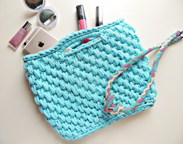 Handbag for spring - My, Сумка, Handmade, Crochet, , Longpost