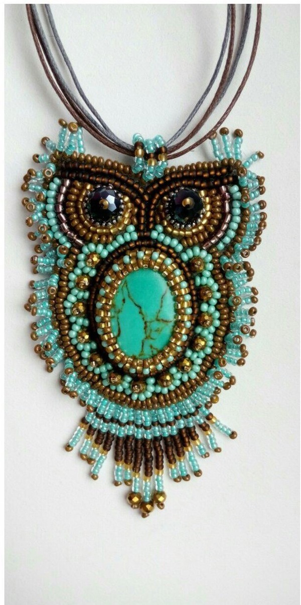 Handmade pendant Owl - My, Handmade, Handmade, , Presents, Decoration, Handmade decorations, Fashion, Longpost