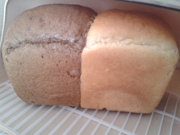 Black and white bread. - My, Bread, Black bread, 