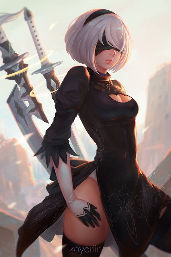 Nier , Anime Art, NIER, Nier Automata, Yorha unit no 2 type B