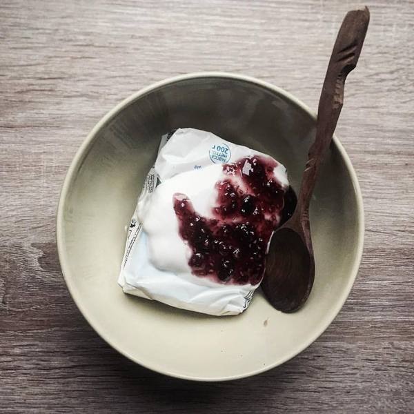 Eat right! - The photo, Cream, Ice cream, A spoon, Jam, A cup, Healthy lifestyle, Food