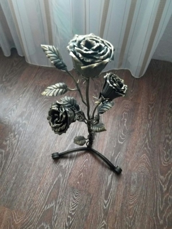 flowers for allergy sufferers - My, Forging, Flowers, Grandmother, Handmade