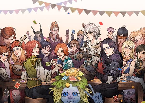 CD Projekt RED congratulated women on March 8 with creative art on GWENT: The Witcher Card Game. - Witcher, The Witcher 3: Wild Hunt, Geralt of Rivia, Roach, Gwent, March 8, Art, Holidays