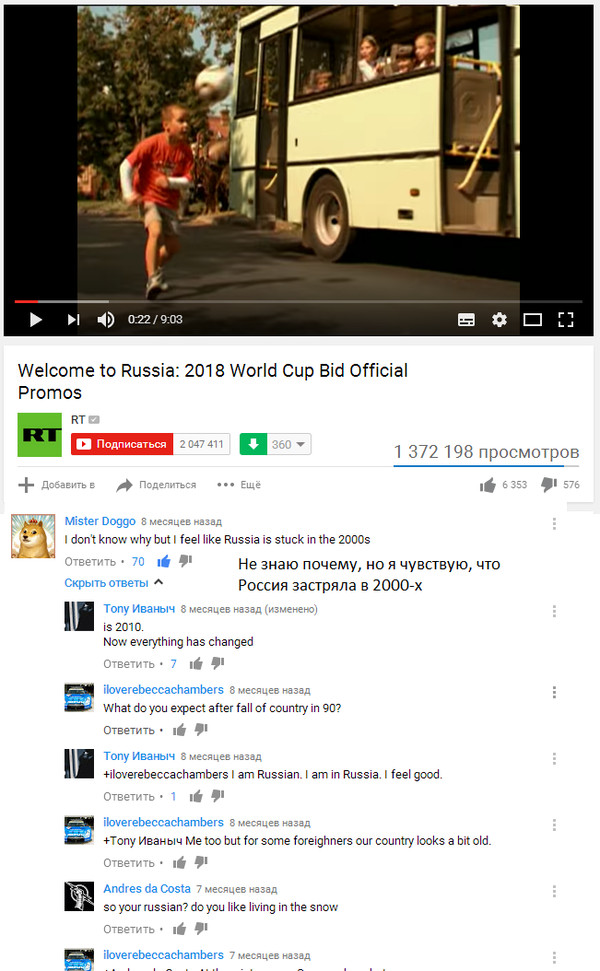 Клип, который рассказывает истину - YouTube, Комментарии, World Cup, World Cup 2018, Чемпионат мира, Чемпионат мира по футболу 2018, Россия, Кубок мира