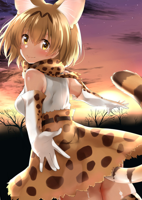 Anime Art , Anime Art, Kemono Friends, Serval