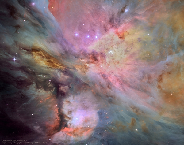 Dust, gas and stars in the Orion Nebula - Space, Orion nebula