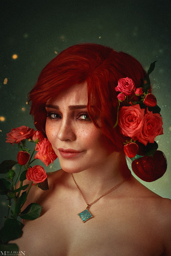 The Witcher - Flower portraits - Cosplay, Witcher, The photo, Triss Merigold, Yennefer, Ciri, Longpost, Milliganvick