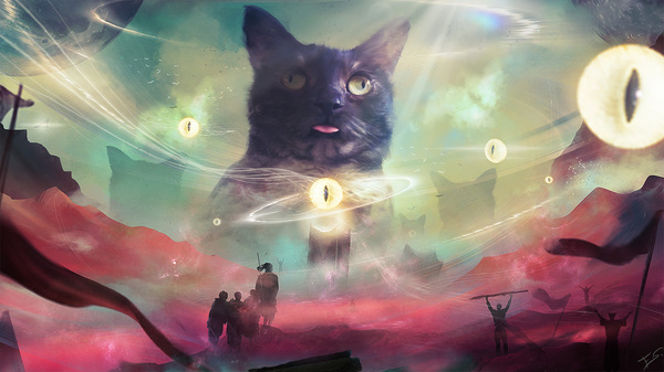 Divine cats - Art, cat, , Deviantart