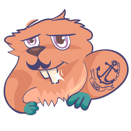 Beaver stickers for iMessage and Telegram + codes(Appstore) - My, Stickers, Promo code, Drawing, Telegram, Imessage, Art, iOS, Apple, Longpost