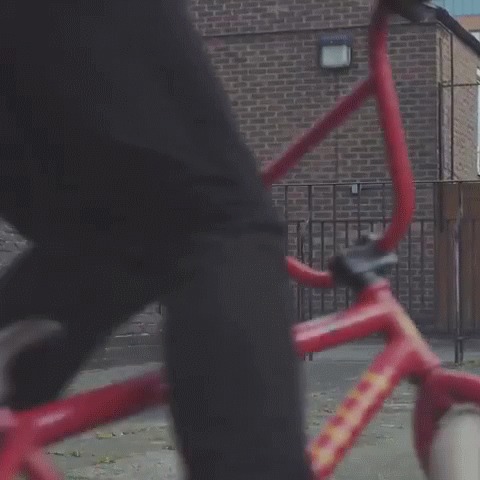 Забор? Не проблема. Велосипед, Bmx, Трюк, Гифка