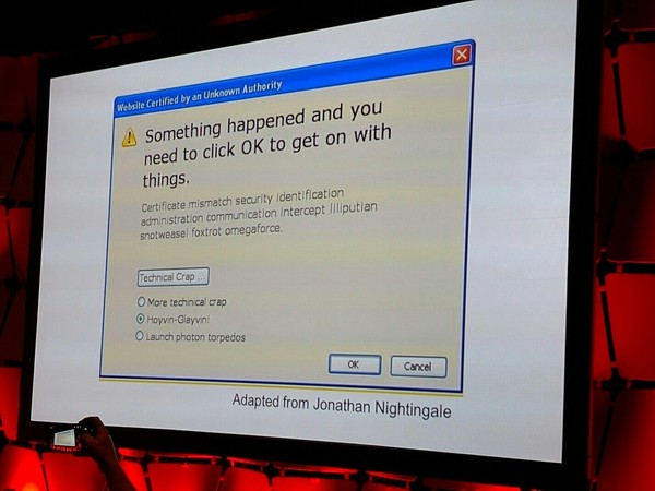 Как обычные пользователи видят всплывающие уведомления "Что-то произошло, и вы должны нажать ok, чтобы все стало как надо"