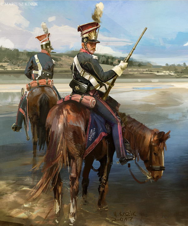 Chevau-leger II - The patrol - Art, Mariusz Kozik, Cavalry, 