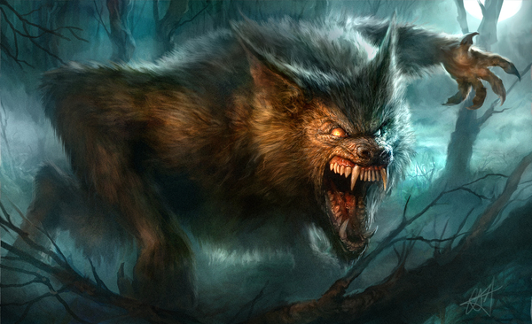 Werewolf - Art, Fantasy, Werewolves, Monster