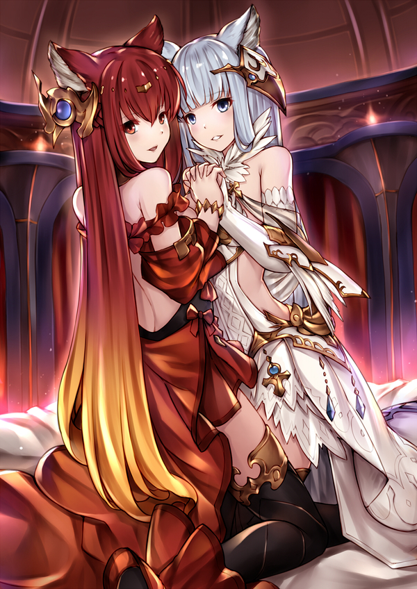 Granblue Fantasy. Anthuria / Korwa. - Anime, Games, Granblue fantasy, Anthuria, Korwa, Anime art, , Eared