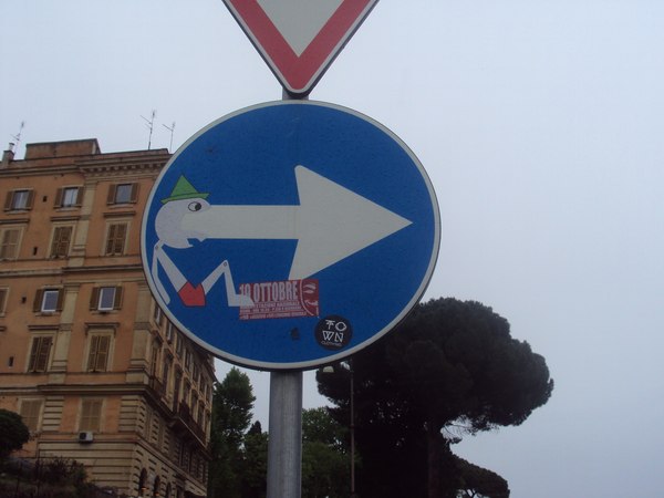 Pinocchio is not the same - My, Road sign, Pinocchio, Not the same, Italy