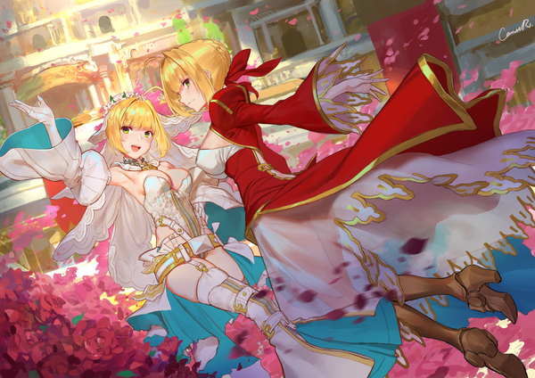 Nero - Anime, Anime art, Fate, Fate-Extra, Fate grand order, Nero claudius, Saber bride