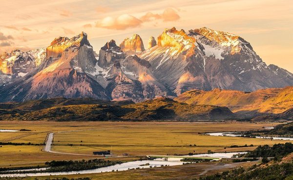 Sunset at Torres del Paine National Park, Chile. - Sunset, National park, Chile, Torres Del Paine, Nature, The mountains, The photo