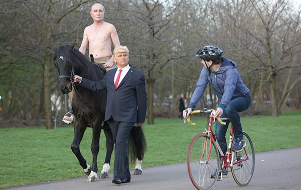 Happenes - Horses, Donald Trump, Vladimir Putin, The president, London, Politics
