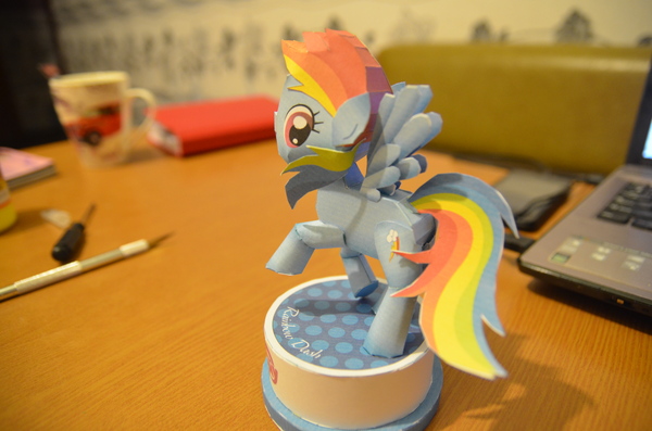 My Little Pony: Rainbow Dash My Little Pony, Rainbow Dash, Papercraft, , , 