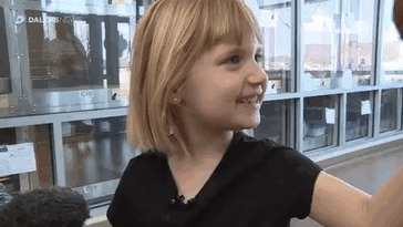 Счастливчик =) Собака, Девочка, Гифка, Длиннопост