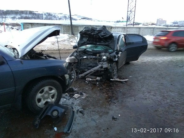 car accident Murmansk - My, Longpost, Road accident, Murmansk