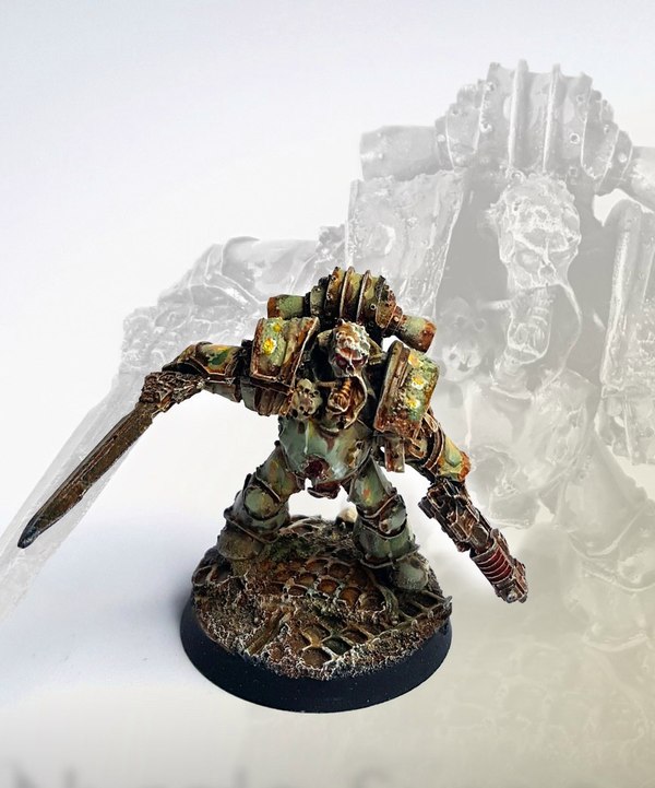 Nurgle Sergeant conversion by philydorf Warhammer 40k, Warhammer, , Chaos Space marines, , Death Guard, Wh miniatures