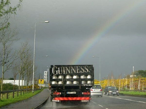 Straight to St. Patrick's Day - The photo, Rainbow, Beer, , Guinness beer