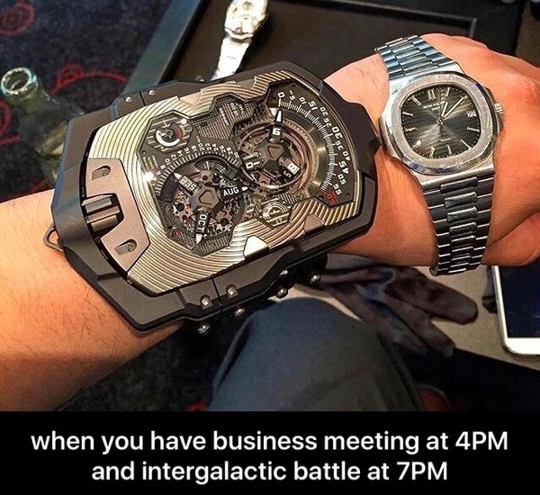 When you need to be in time for a business meeting, and an intergalactic battle - Clock, Men, Chudo-Chudnoe