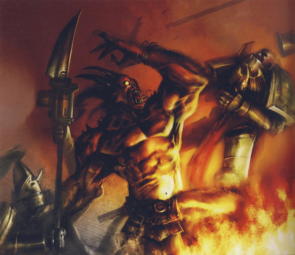 Daemons of Khorne - Khorne, Wh Art, Demon, Chaos, Longpost, Warhammer 40k, Warhammer, 