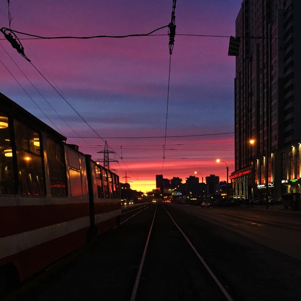 We don't have Instagram here - My, The photo, dawn, Saint Petersburg, Good morning, My, Brightness