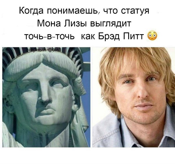 Straight one face) - Stupid, Celebrities, Owen Wilson, Statue of Liberty