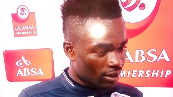 African football player after the match thanked his wife and girlfriend, but then still only his wife - Football, Palevo, , , Interview