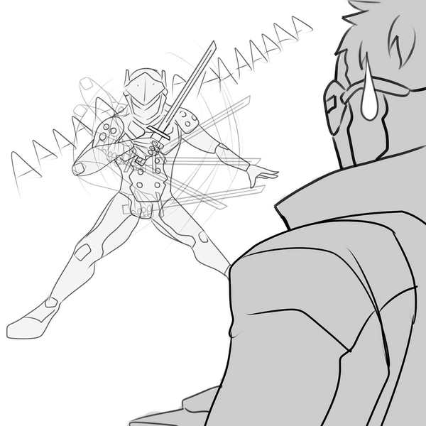 "Pro Genje" Overwatch, Genji, Soldier 76, 76, , 