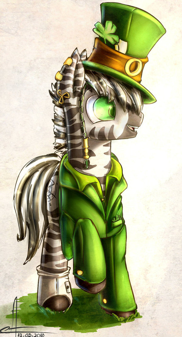 True Irish zebra! :D - Irish, My little pony, Original character, Deviantart, MLP Zebra