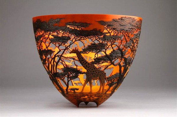 Delightful handmade vases with natural motifs. - Nature, Giraffe, Vase, Beautiful