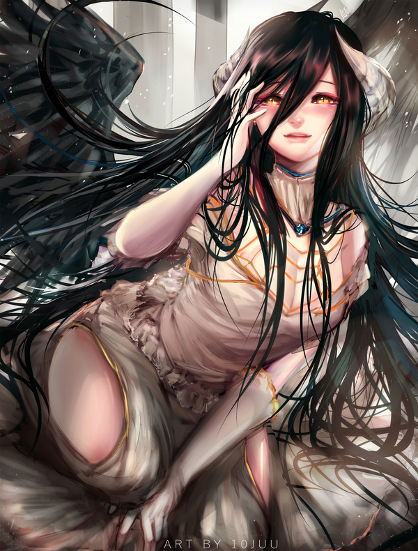 Albedo - Anime art, Anime, Overlord, Albedo, 