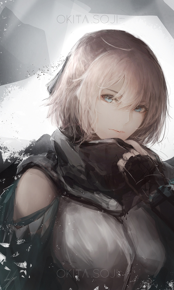 Sakura Saber [Fate/Grand Order] - Fate Grand Order, Okita Souji, Арт, Аниме, Anime Art