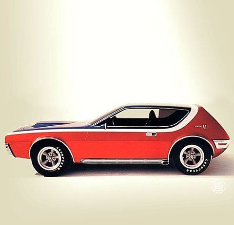 The 1968 AMC AMX-GT concept that became the 1970 AMC Gremlin - Auto, Gremlin, AMC, Concept, It Was-It Was, Longpost
