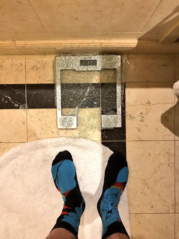 Damn, looks like it's time to lose weight... - scales, Person, Weight