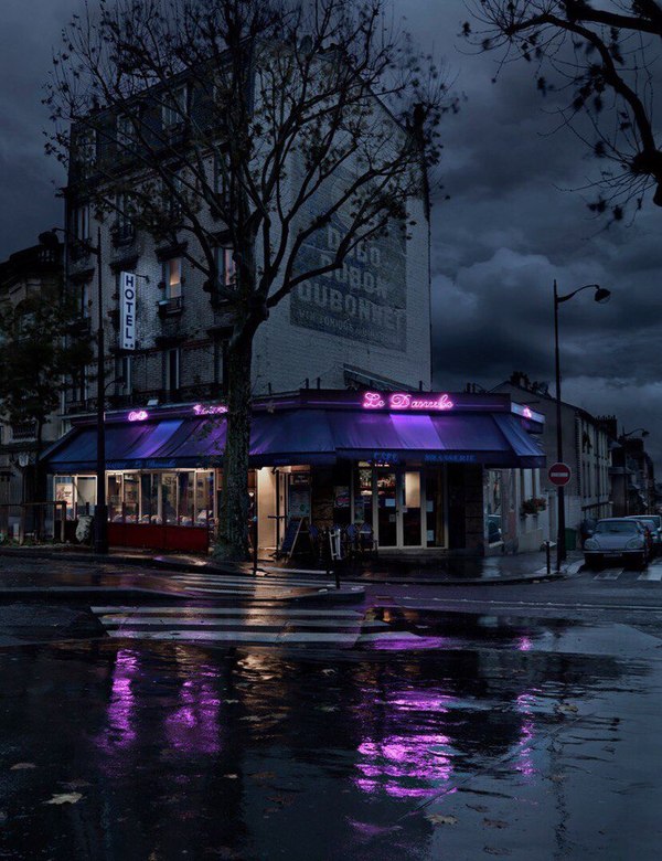 Neon + Rain - Rain, Neon, The photo, The street, Landscape, beauty, Night, Longpost