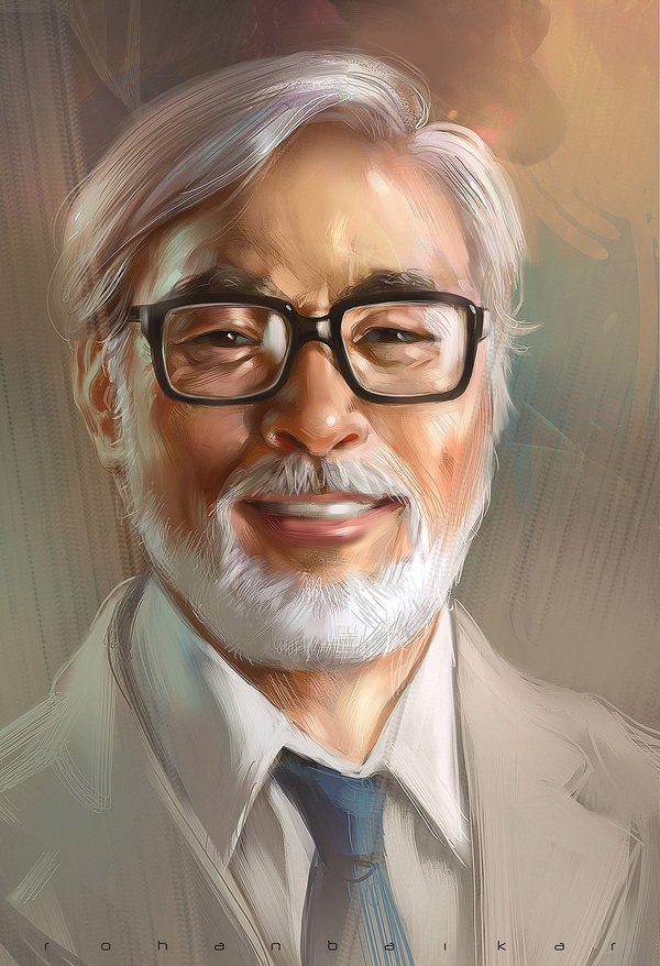 Mr. Miyazaki - Hayao Miyazaki, Studio ghibli, Anime, Art, Portrait, Animator, Drawing