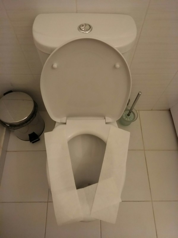 Oh, everyone does this when they check into a hotel! - Toilet, My, Hotel