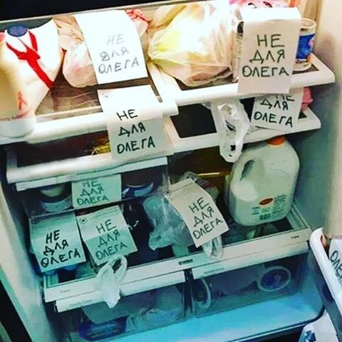 Most of all infringe on Oleg - Refrigerator, From the network