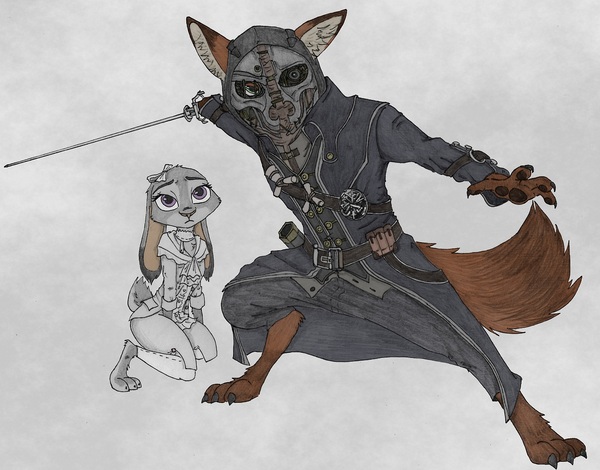 Кроссовер на тему Dishonored.