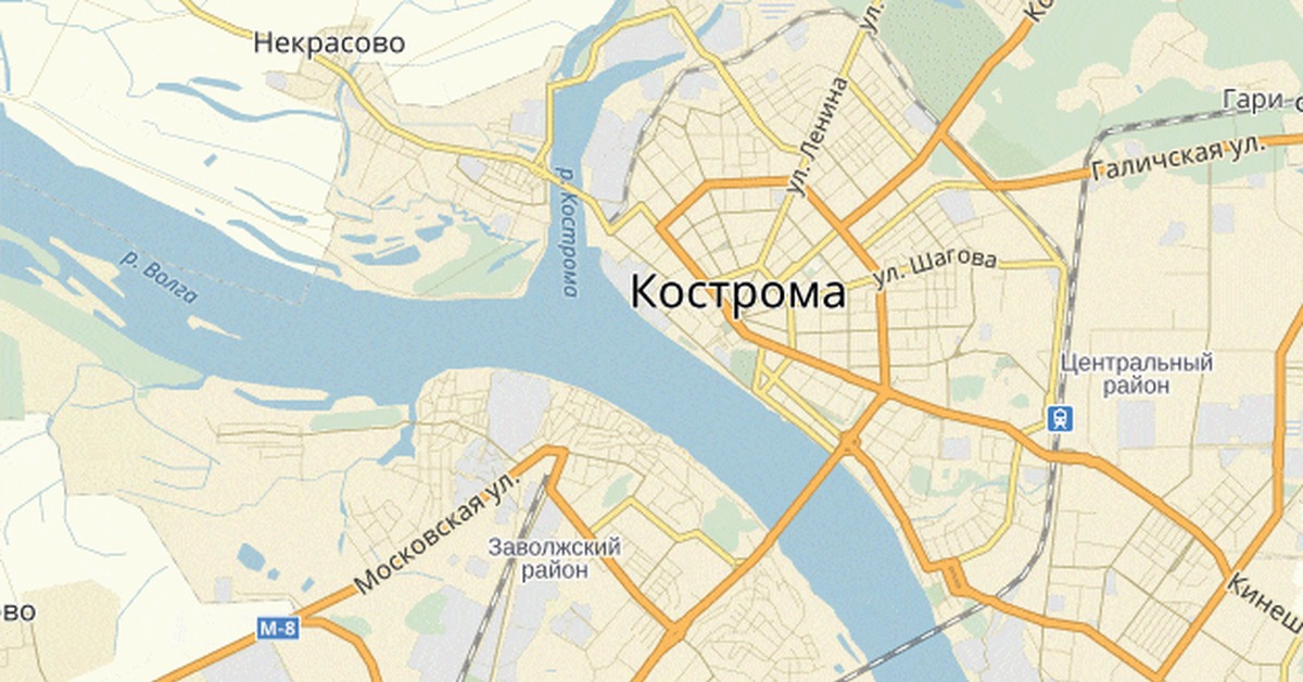 Покажи карту где находится кострома. Кострома на карте. План города Кострома.